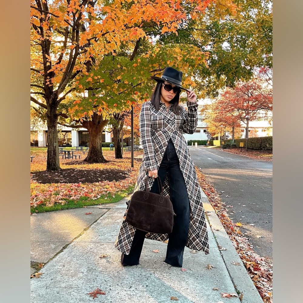 ZARA Plaid Shirt Dress ZARA 9282/060/121 194/020 - Picture 7 of 17